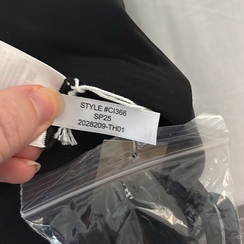 NWT J Crew Black Gemma bandeau strapless one-piece swimsuit in Classic Sculpt - Picture 6 of 9